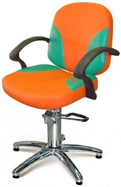 Кресло для парикмахерской "Бриз Модерн" гидравлика хром